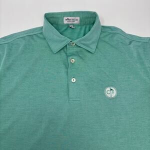 Peter Millar Summer Comfort Medium Mint Green Short Sleeve Polo Shirt